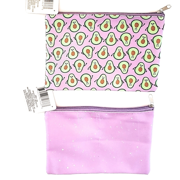 Adorable Avocado Cosmetic Bags, Set of 2 - Picture 4 of 4